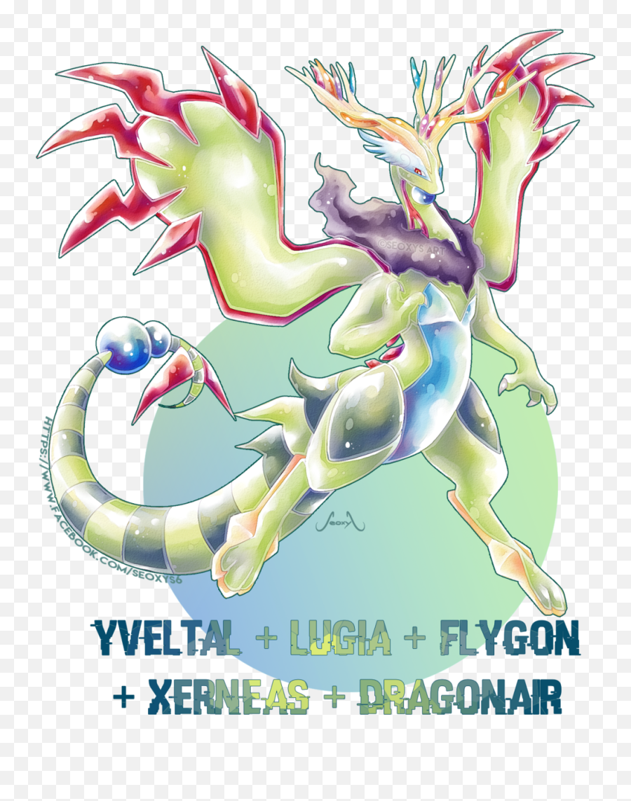 Gambar Pokemon Mega Arceus - Yveltal And Lugia Fusion Emoji,Gif Emoji Mengepal