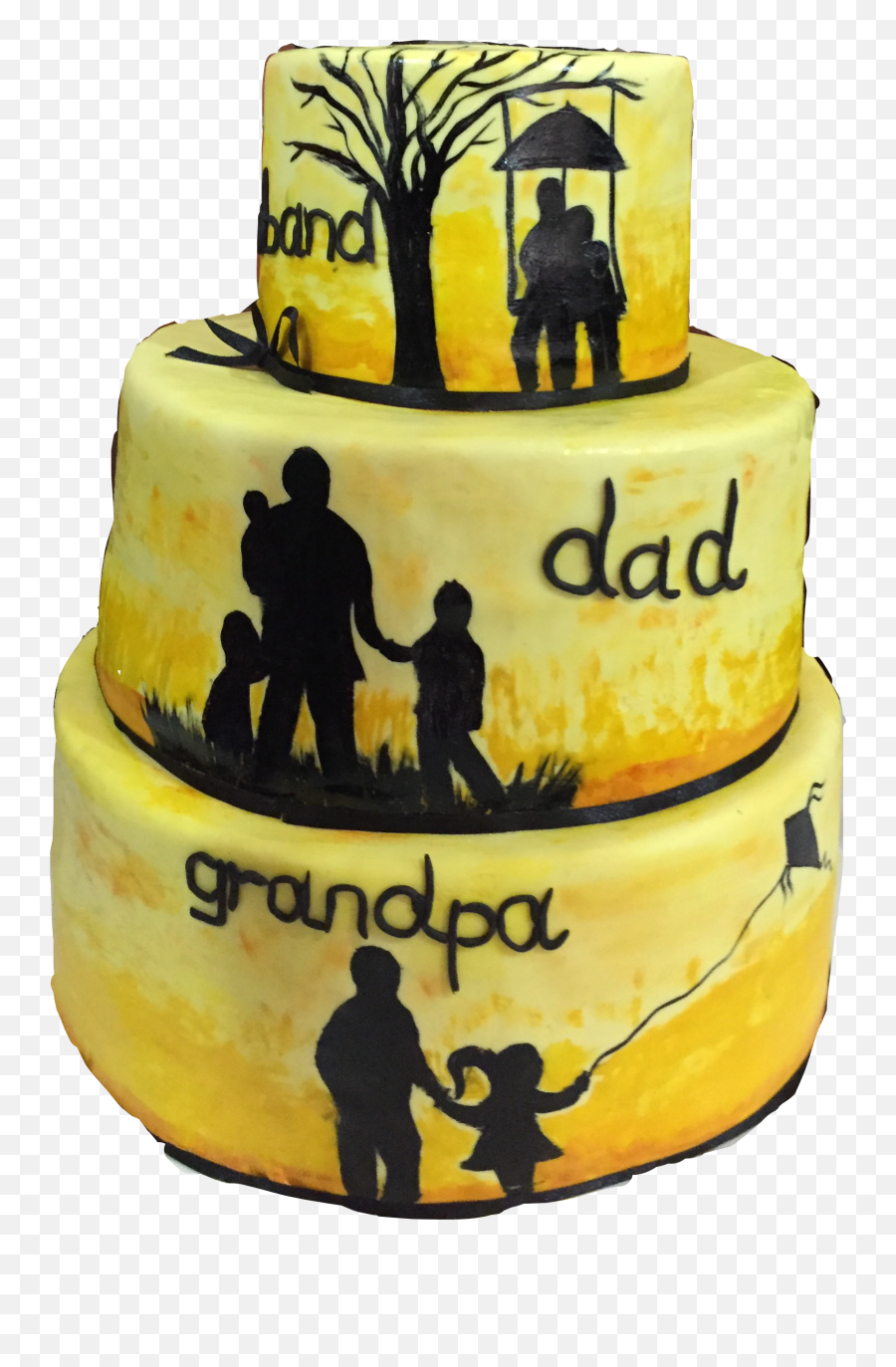 Birthday Cake Yellow Sticker - Cake Decorating Supply Emoji,Emoji Fondant