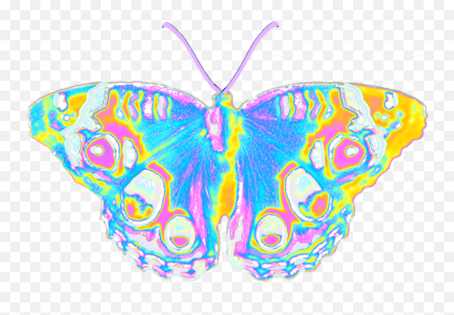 Aesthetic Butterfly Emoji Wallpaper - Holographic Butterflies Aesthetic,Batman Emoji Copy And Paste
