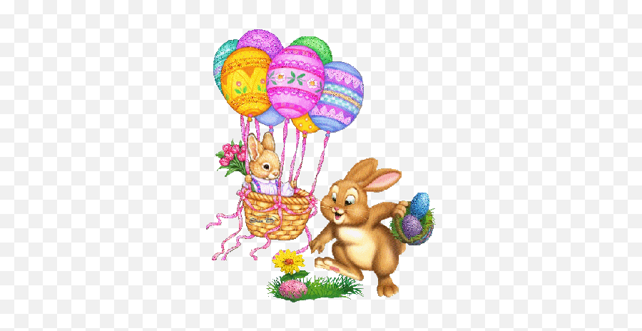 Easter Bunny Gifs - Felices Pascuas De Navidad Gif Emoji,Hopping Rabbit Emoticon Gif