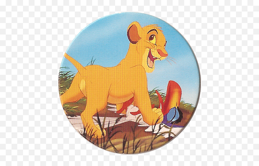 Panini Caps U003e Lion King - Lion King Young Simba Butt Emoji,Lion King Rafiki Emotion