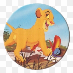 Panini Caps U003e Lion King - Lion King Young Simba Butt Emoji,Lion King Rafiki Emotion