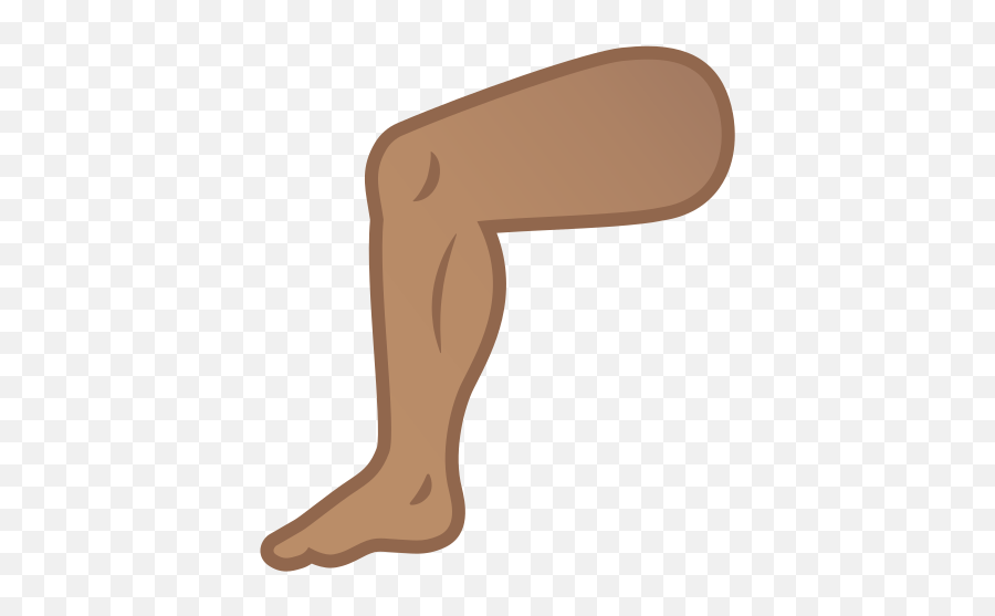 Medium Skin Tone Emoji - Emoji De Piernas,Knee Emoji