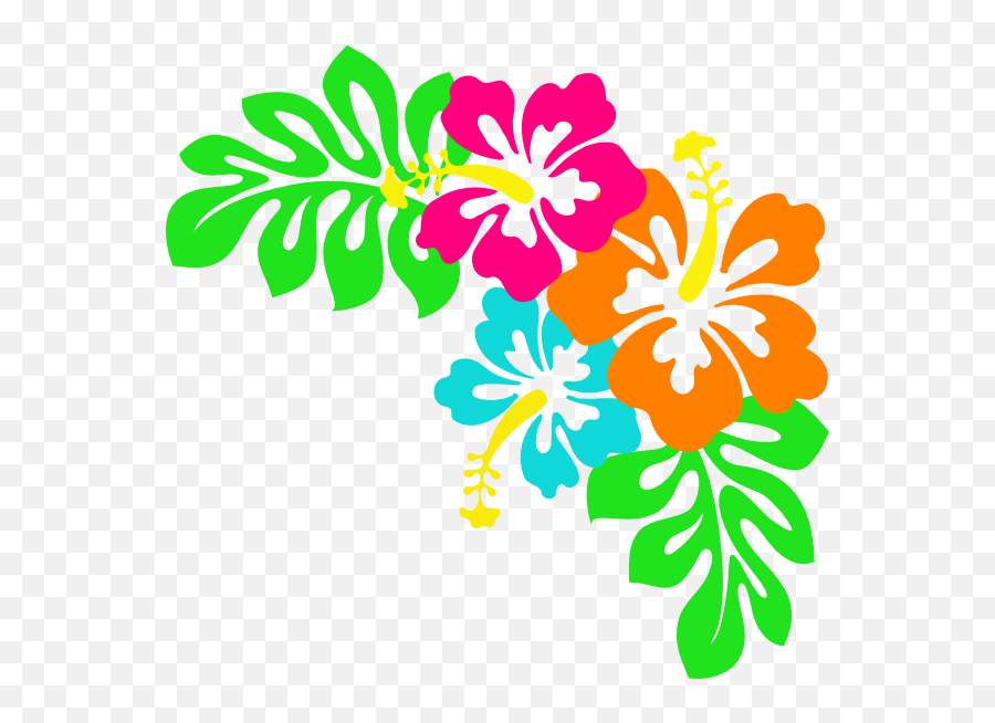 Tropical Flowers Clip Art - Png Download Full Size Clipart Tropical Flowers Clip Art Emoji,Animated Flower Emojis Downloads