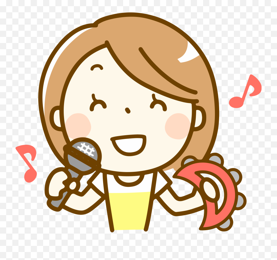 Woman Singing Big Image - Singing Clip Art Head Png Singing Girl Clipart Png Emoji,Singing Emoji