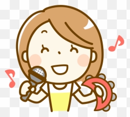 Woman Singing Big Image - Singing Clip Art Head Png Singing Girl Clipart Png Emoji,Singing Emoji