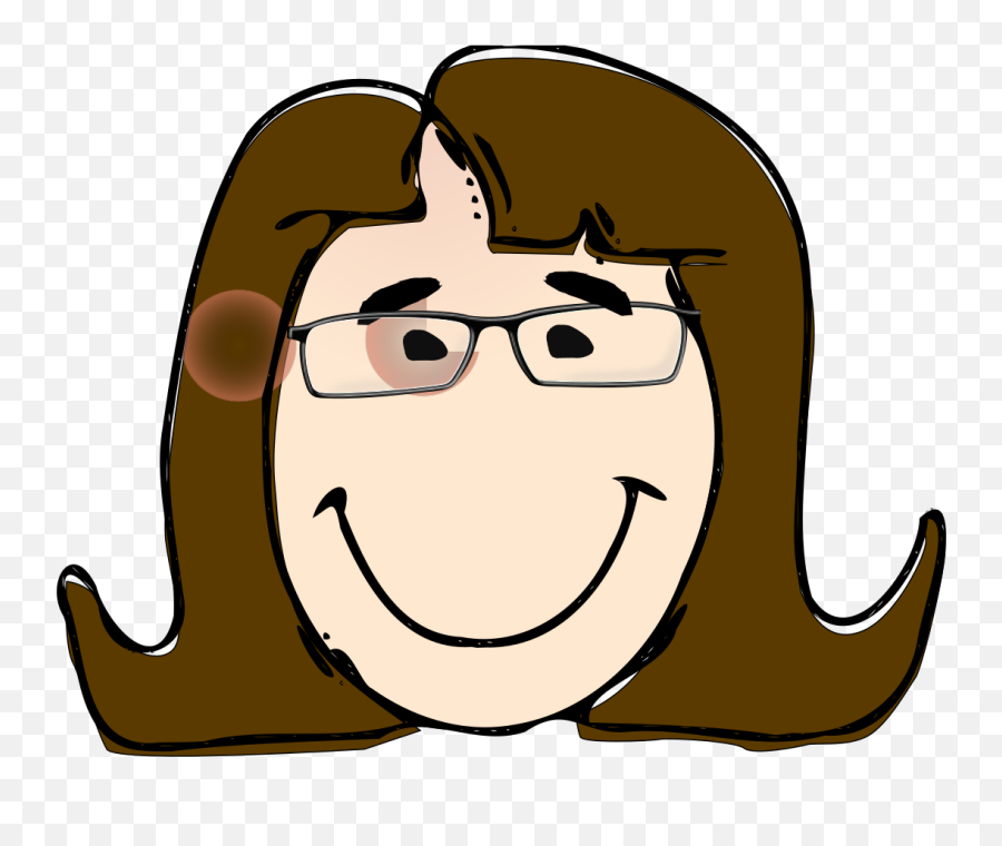 Woman With Glasses Png Svg Clip Art For Web - Download Clip Clip Art Women With Glasses Emoji,Bat Man Glasses Music Emoji