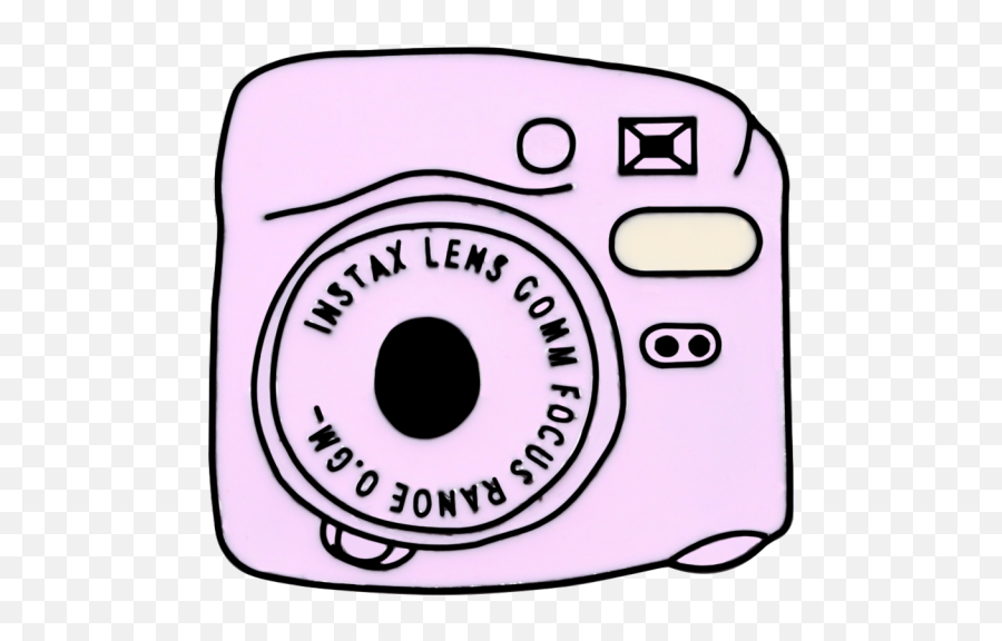 Cute Pink Backpack Book Camera Brooch Enamel Pins Fashion Cd - Digital Camera Emoji,100 Emoji In Pink