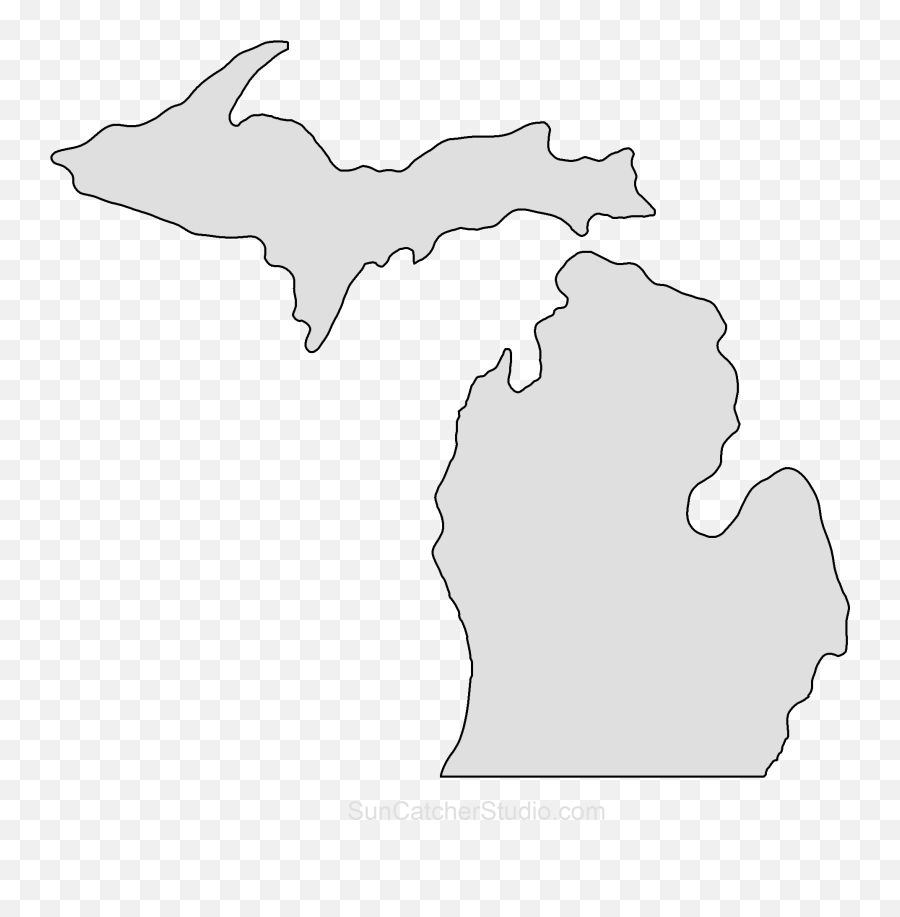 Michigan Outline Png - Detroit Red Wings Michigan Emoji,Michigan State Emoji