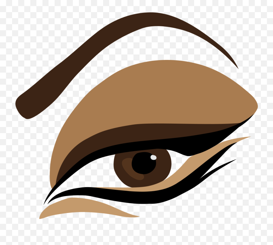 Eye Shadow Drawing Cartoon Face - Mulher Maquiada Desenho Drawing Eye Makeup Cartoon Emoji,Anime Eyes Emotions