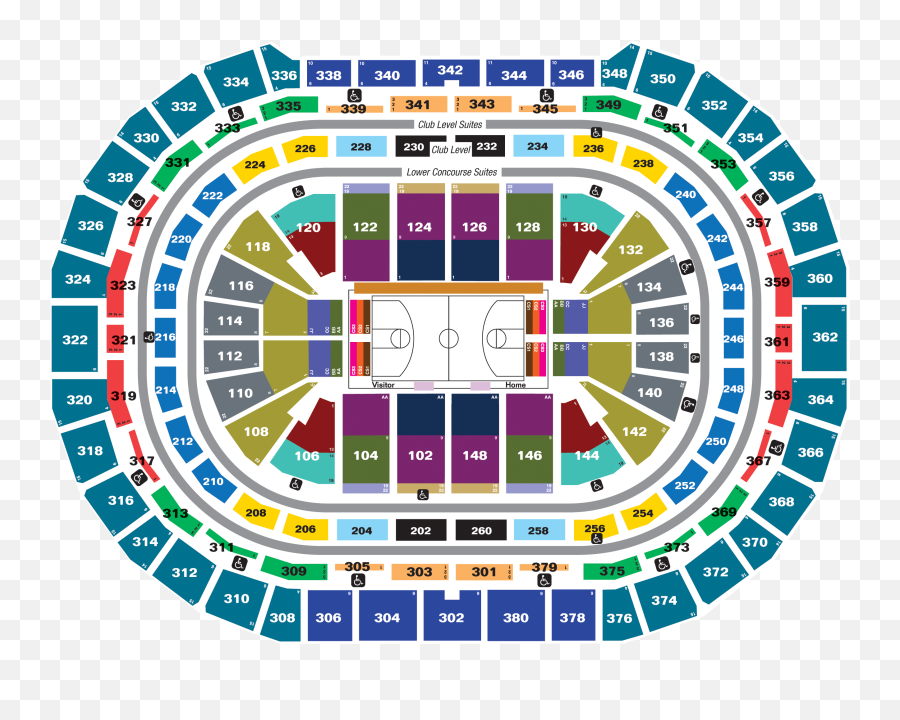 Seating Charts Ball Arena - Nuggets Pepsi Center Seating Chart Emoji,Pepsi Emoticons Meanings