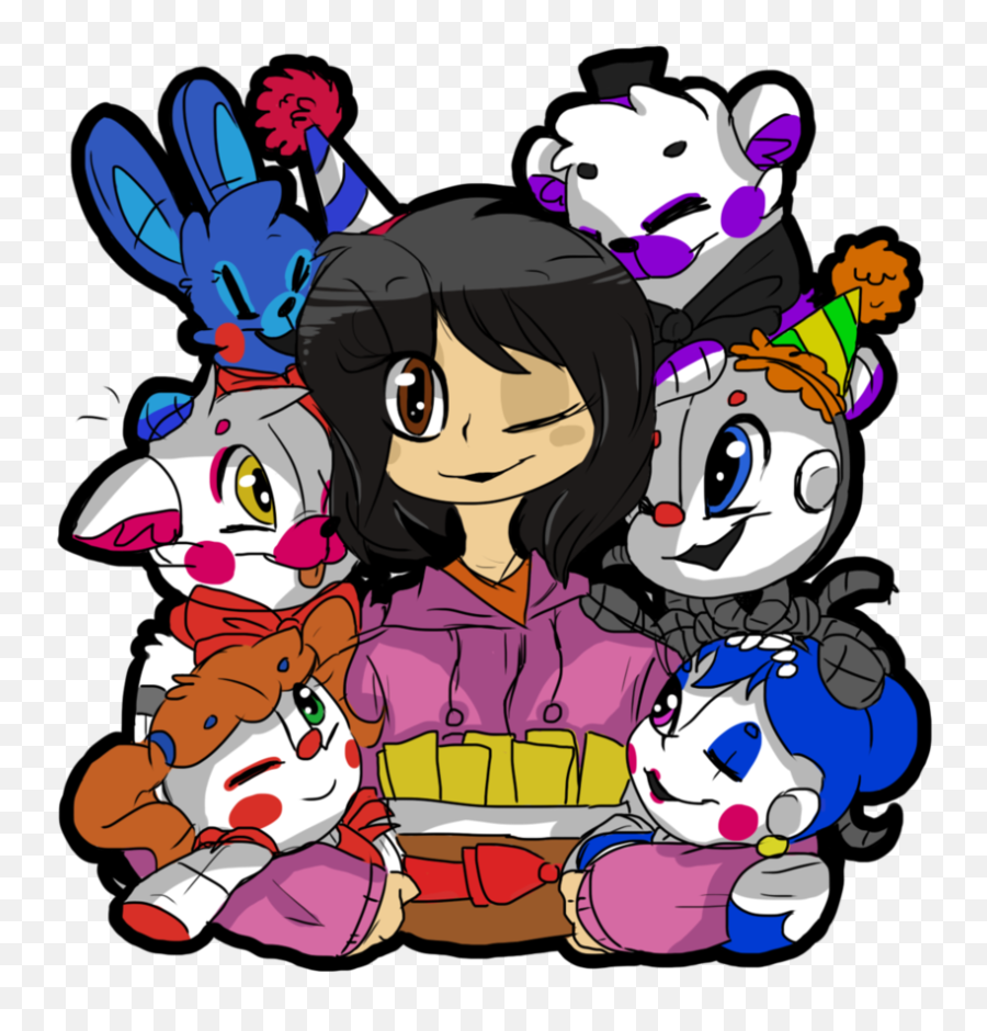 Happy Birthday Tp - Sketch By Circusfnaffamily Fnaf Sister Emoji,How To Make A Fnaf Fan Art With Good Emotion