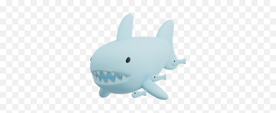 Premium Shark 3d Illustration Download In Png Obj Or Blend Emoji,(^^^) Shark Emoji