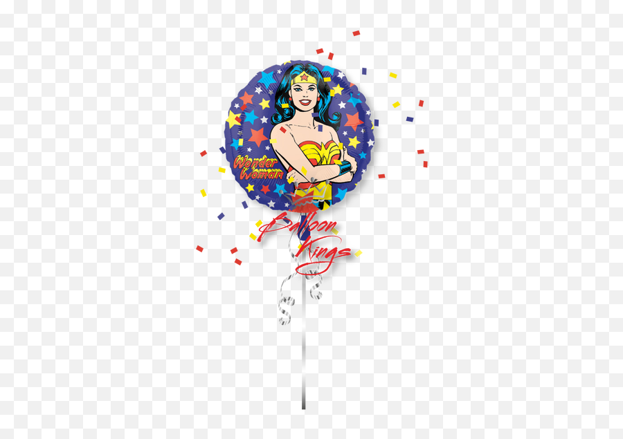 Hb Wonder Woman Bouquet - Balloon Kings Emoji,Wonder Woman Emoji