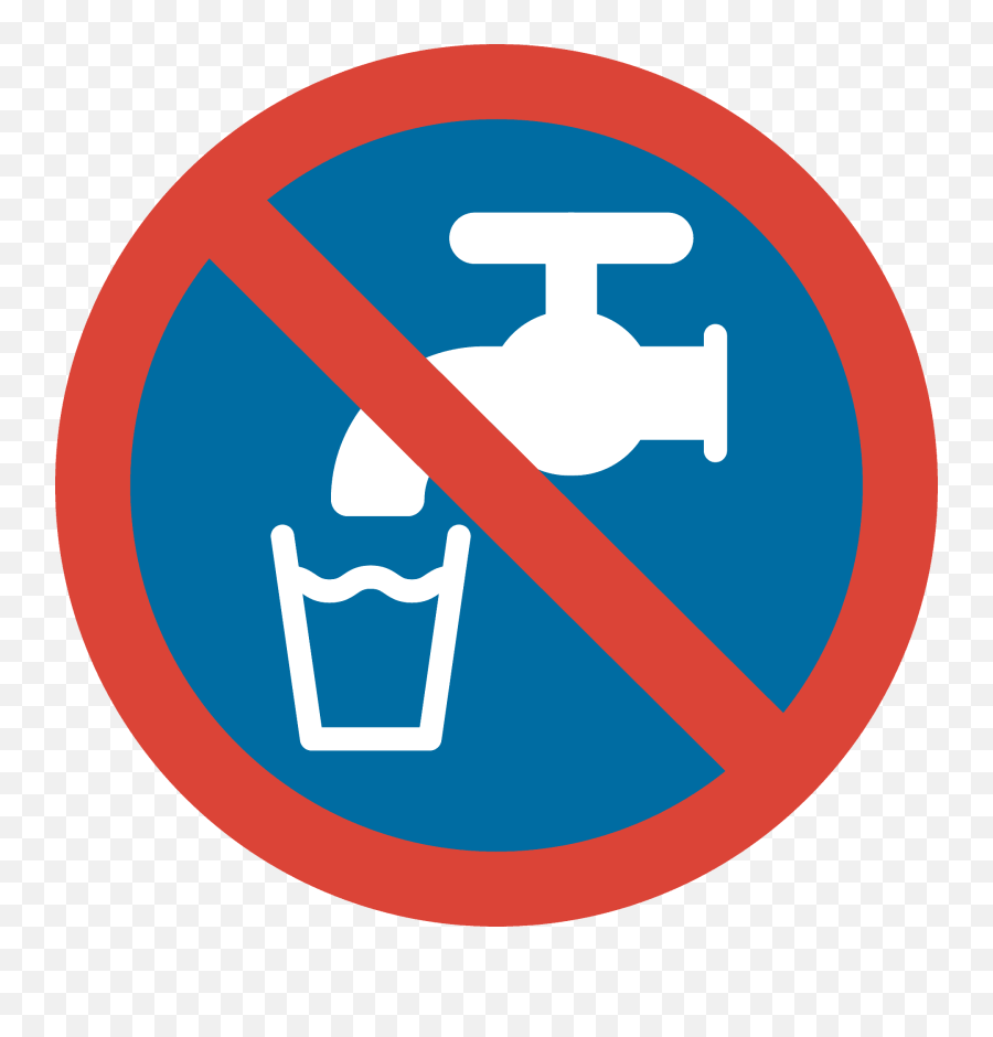 Non - Simbolo Acqua Non Potabile Emoji,Drinking Water Emoji