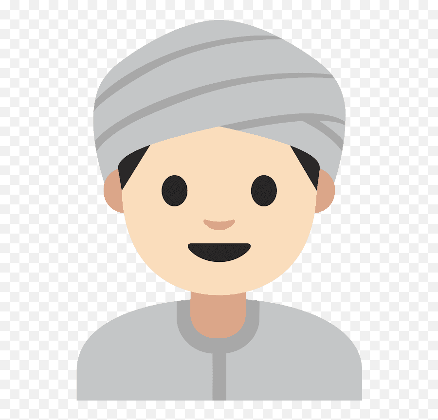 Man Wearing Turban Emoji Clipart - Light Women Turban Emoji Png,Man With Turban Emoji