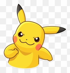 Png - Stiker Wa Pikachu Emoji,Lemur Emoji