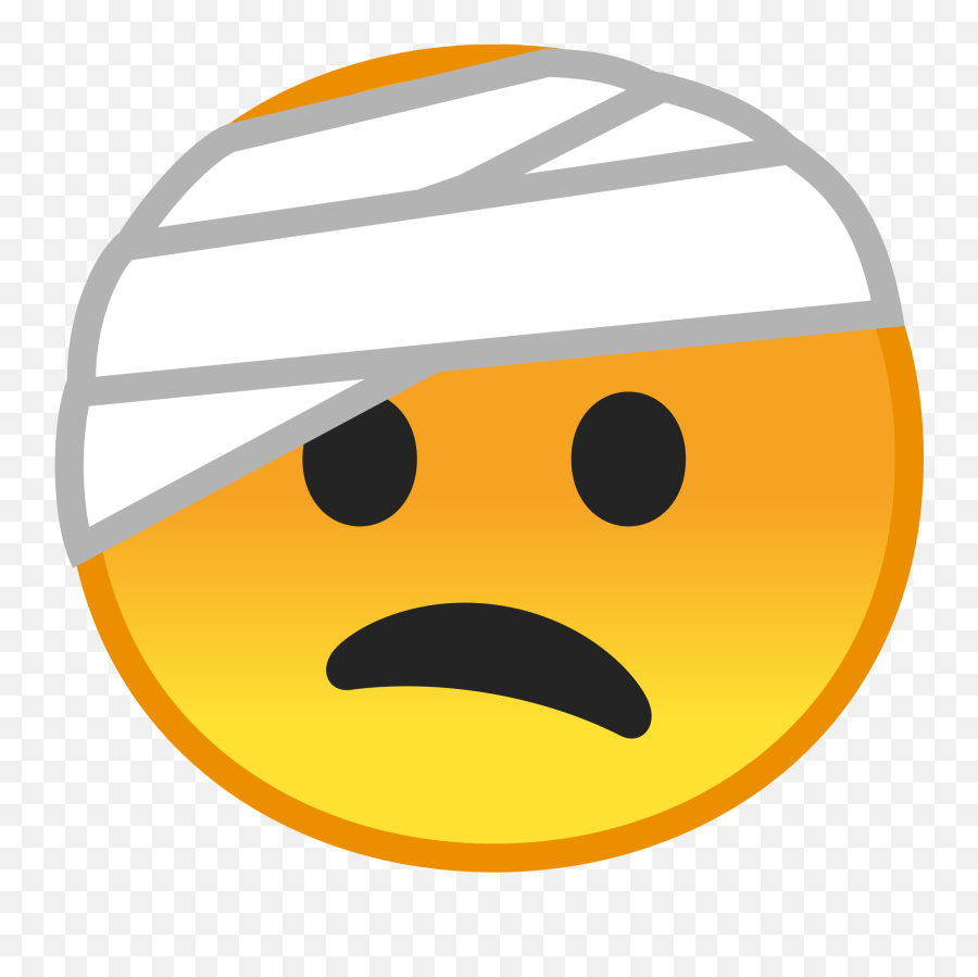 Face With Head - Bandage Emoji Meaning With Pictures From Head With Bandage Cartoon,Meaning Of Emojis