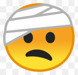 Face With Head - Bandage Emoji Meaning With Pictures From Head With Bandage Cartoon,Meaning Of Emojis