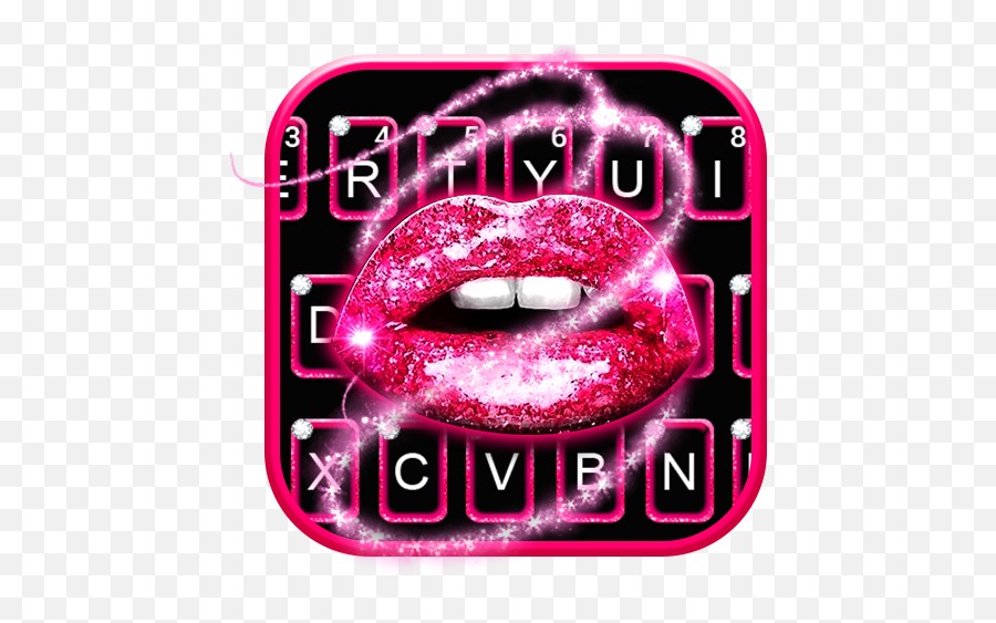 Glitter Drop Sexy Lips Keyboard Theme U2013 Apps On Google Play - Bloom Emoji,Sexy Emoji App