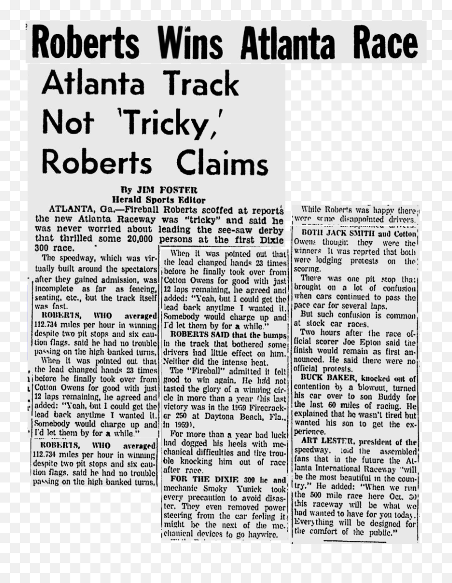 July 31 1960 Atlantau0027s New Track Debuts - Racersreunion Dot Emoji,Hot And Sweaty Emoji