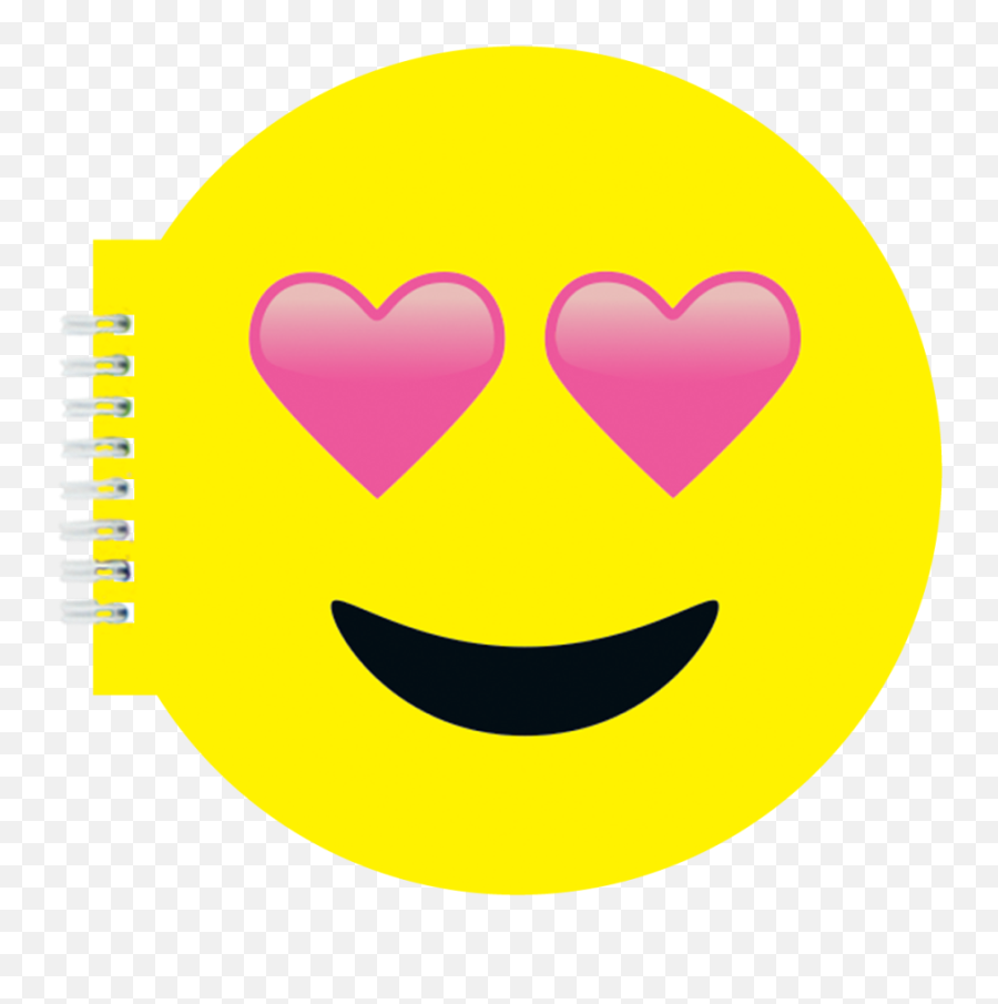 Heart Eyes Emoticon Notebook - Emoji Notebook,Eyes Emoji