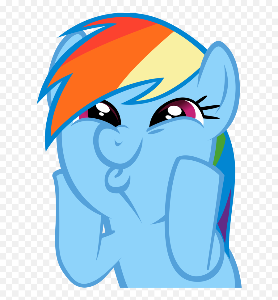 Mlp Forums - My Little Pony Rainbow Dash Meme Emoji,Squee Face Emoticon