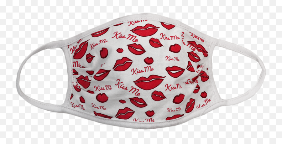 Kissy Lips Face Mask - Serveware Emoji,Kissy Face Emoji Svg