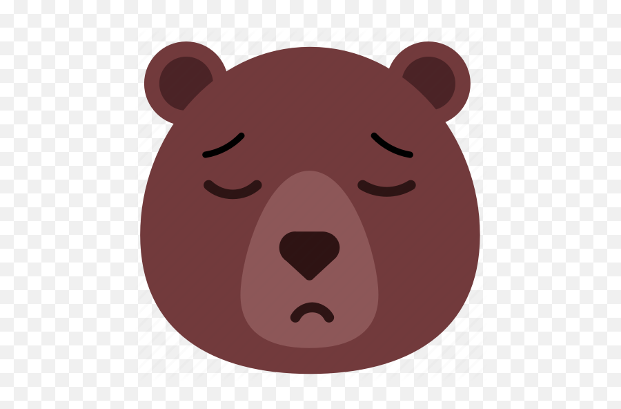 Bear Emoji Emoticon Sad Icon - Bear In Love Emoji,Sad Bear Emoticon