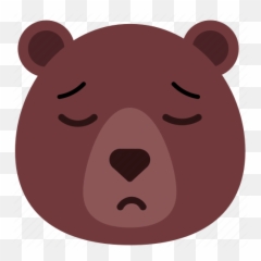 Bear Emoji Emoticon Sad Icon - Bear In Love Emoji,Sad Bear Emoticon