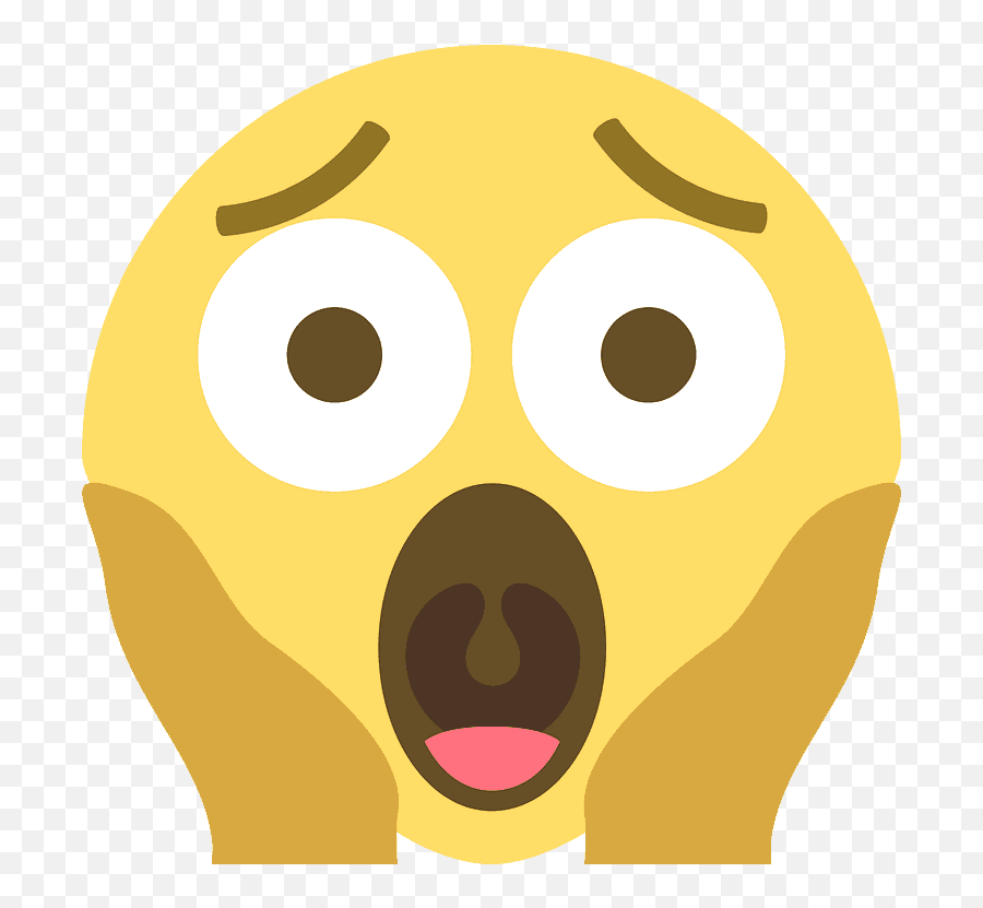 Face Screaming In Fear Emoji - Open Mouth Emoji 512x512 Restaurant Café Elbterrasse,Mouth Emoji