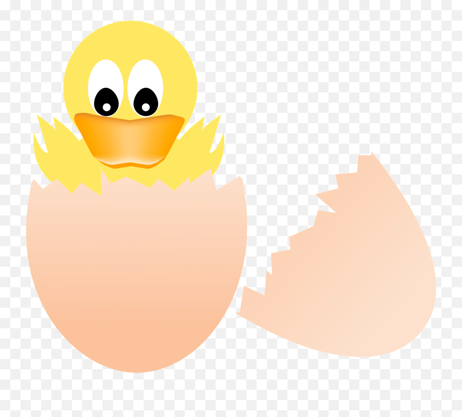 Baby Duck Hatching Clipart - Happy Emoji,Duck In Emoticon