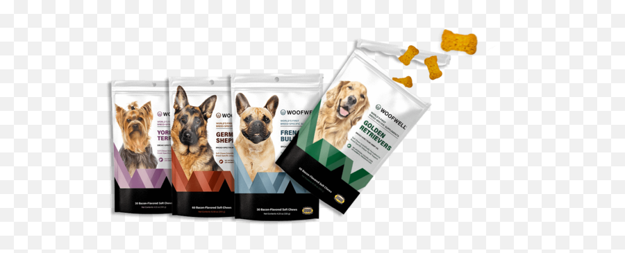 Woofwell Breed - Specific Health Support Supplements For Dogs Dog Food Emoji,How To Tell German Shepherds Emotions By Their Ears