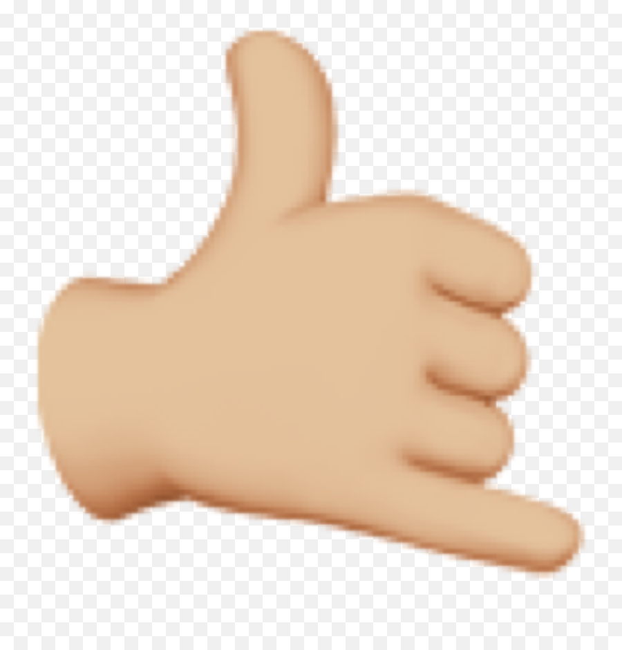 Emoji Iphoneemoji Hand Handemoji - Hang Loose Hand Emoji,Finger Sign Emoji