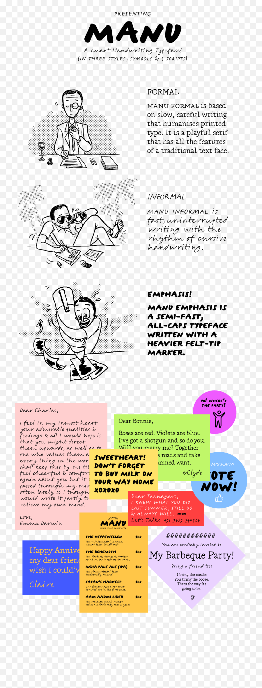 Typotheque Manu A Smart Handwriting Font - Language Emoji,Ff Emoticons Text