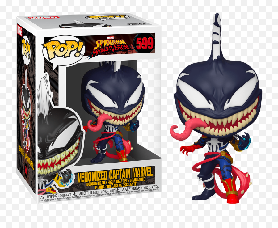 Marvel Spider - Venom Spider Man Funko Pop Emoji,Captian Marvel No Emotions