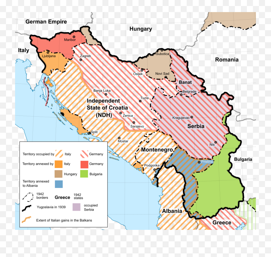 World War Ii In Yugoslavia - Wikipedia Partition Of Yugoslavia Ww2 Emoji,Emotion Code For Army