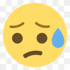 Emojione 1f625 - Emoji Sad Face Transparent Background,Emojis Para Imprimir Papa