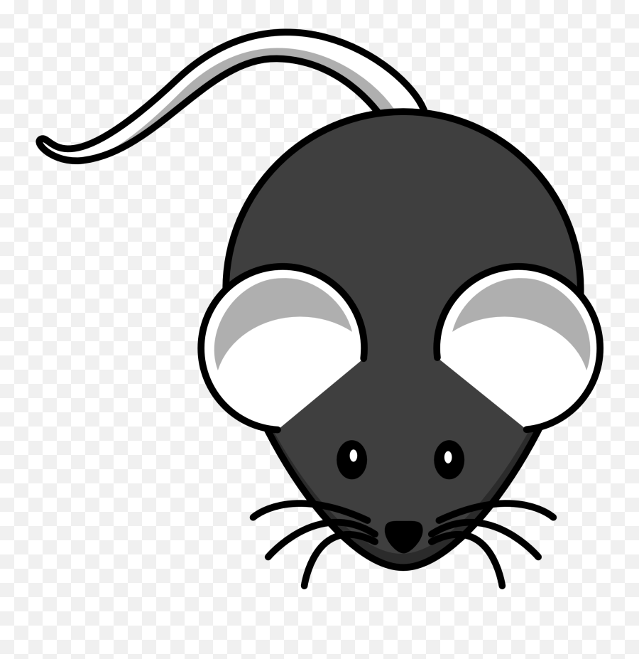 Cartoon Mouse Black And White Drawing - Mouse Clipart Emoji,Balck And White Human Emotion