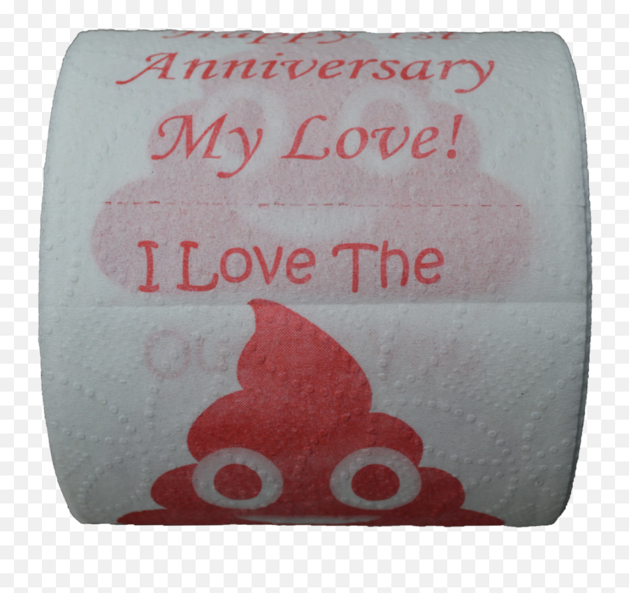 Happy First Anniversary Toilet Paper - Printedtpcom Mat Emoji,Toilet Paper Emoji
