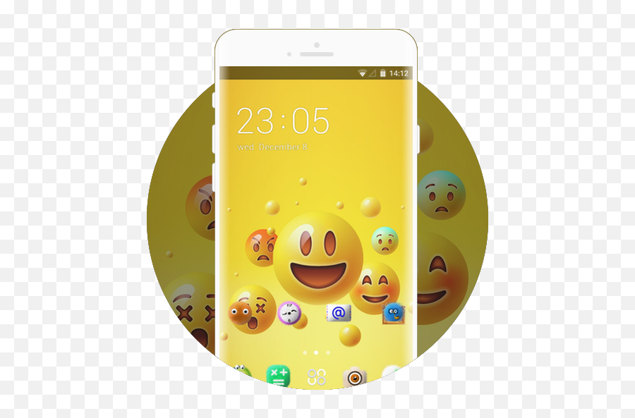 Happy Smile Free Theme Design For Emoji Wallpaper - Smartphone,Nutella Emoji