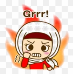 Hijab Sticker 22 - Stickers For Whatsapp Happy Emoji,Bns Emojis Grrr