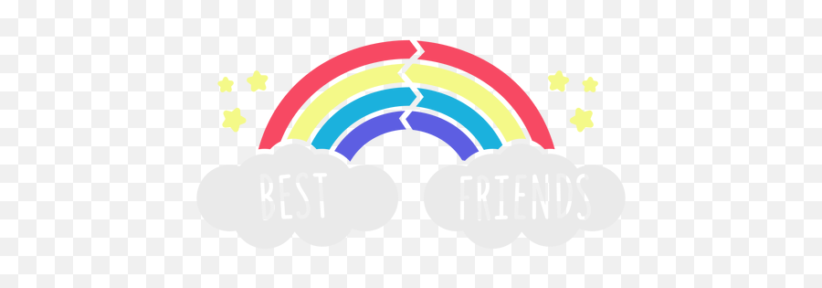 Best Friends Rainbow Transparent Png - Language Emoji,Rainbow Emoji Svg