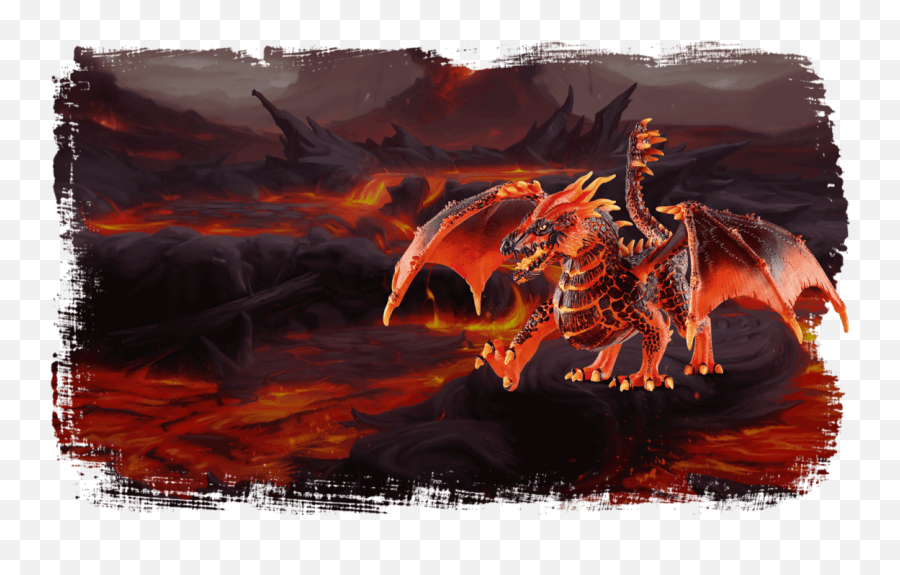 Schleich Eldrador Creatures - Schleich Lava Dragon Eldrador Emoji,Mythological Creature Intensifies Negative Emotions