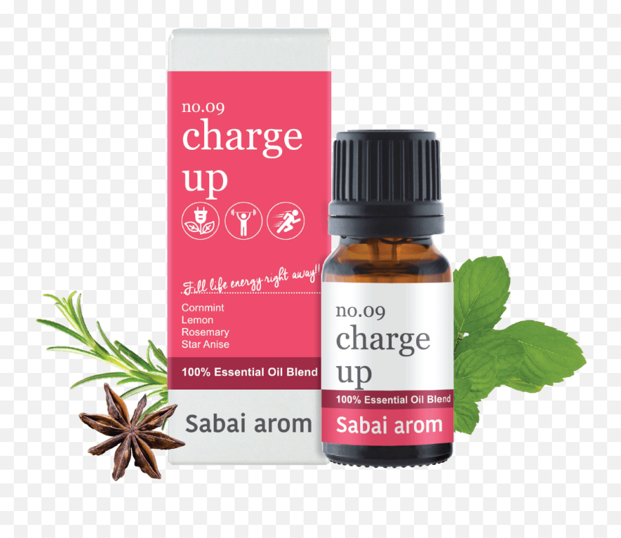 No9 Charge Up 100 Pure Essential Oil Blend 10 Ml - Stress Away Sabai Arom Emoji,.:8x12:. No Emotions? Lavender-star