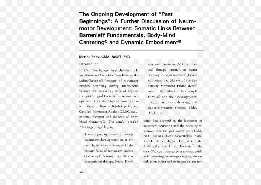Bartenieff Fundamentals - Document Emoji,Analysis Eddy Forearm Emotion