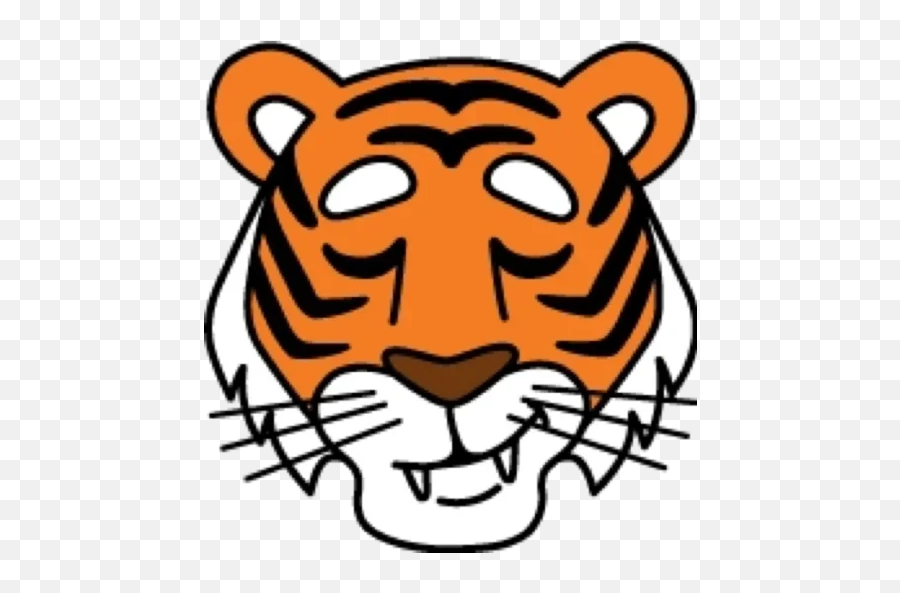 Telegram Sticker From Tiger Pack Emoji,Bengal Tiger Emoji