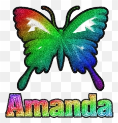 Name Graphics Amanda 730659 - Name Gif Easter Graphics Amanda Name Art Butterfly Emoji,Child Named Emoji