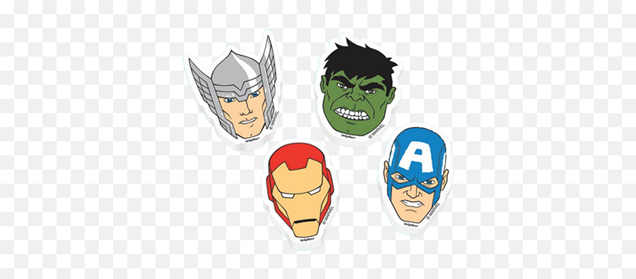 Avengers Eraser Party Favours Pk12 Just Party Supplies Nz - Eraser Emoji,Avengers Emojis