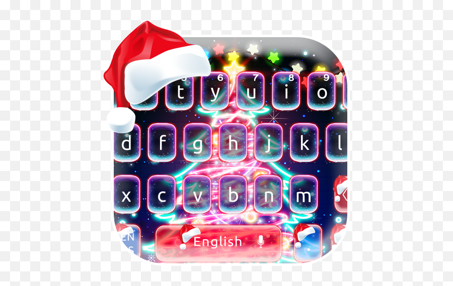 Amazoncom Neon Christmas Keyboard Theme Appstore For Android - For Holiday Emoji,Christmas Emojis For Android